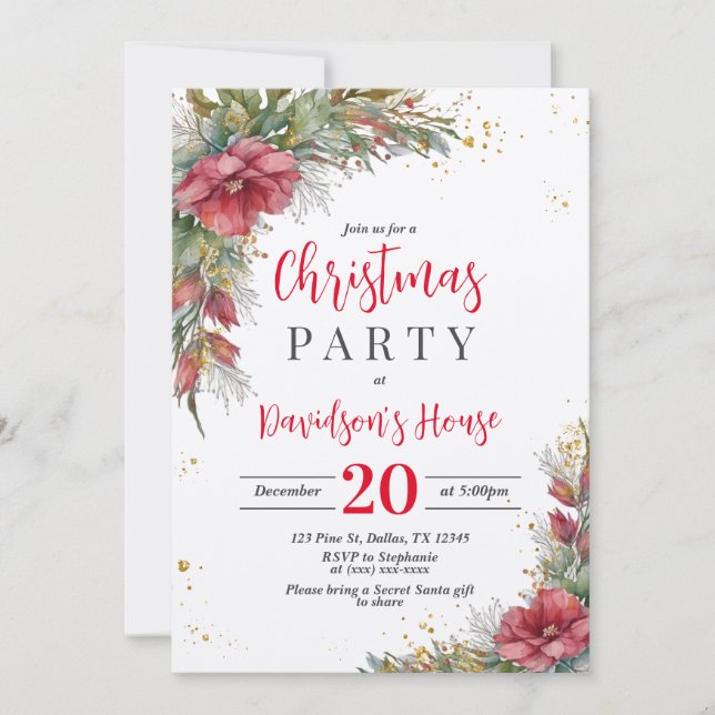 Christmas Party Invitation (Front)