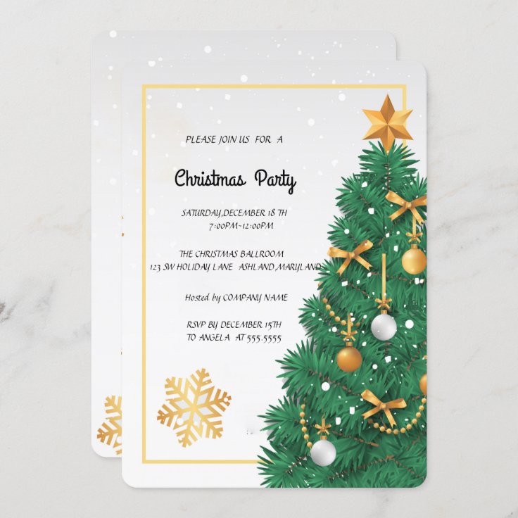 Christmas Party Invitation | Zazzle