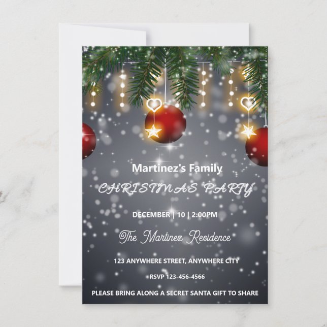 Christmas Party Invitation (Front)