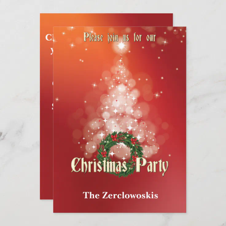 Christmas Party Invitation Zazzle