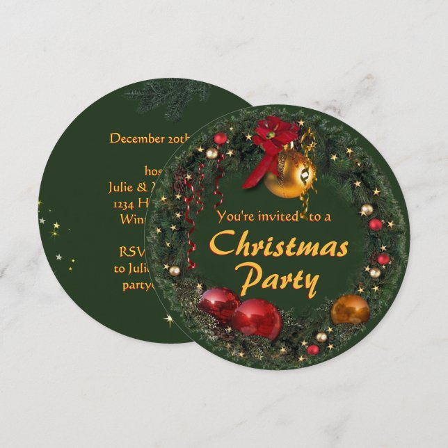 Christmas Party Invitation (Front/Back)