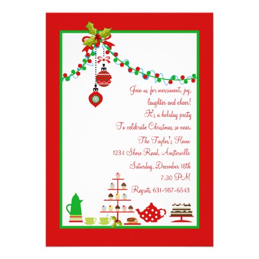 Zazzle Christmas Party Invitations 3