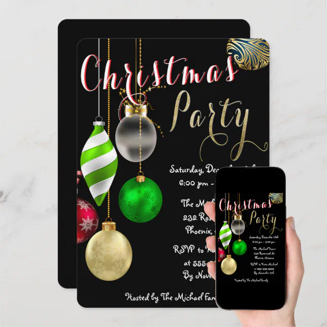 Christmas Party Invitation | Zazzle