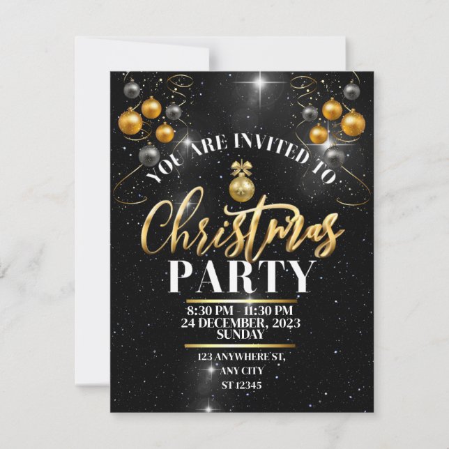 Christmas Party Invitation (Front)