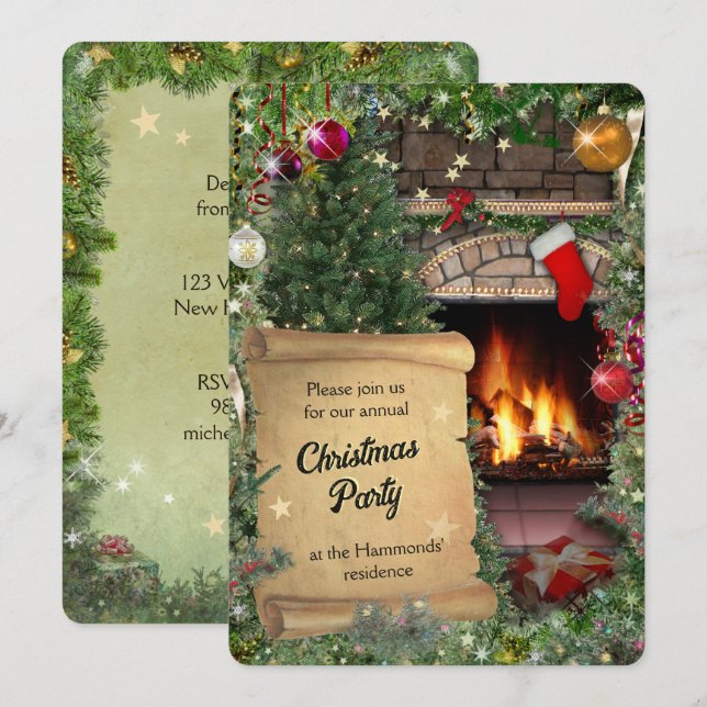 Christmas Party Invitation (Front/Back)