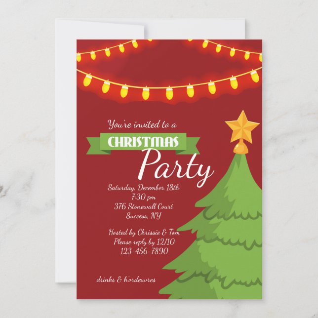 Christmas Party Invitation (Front)