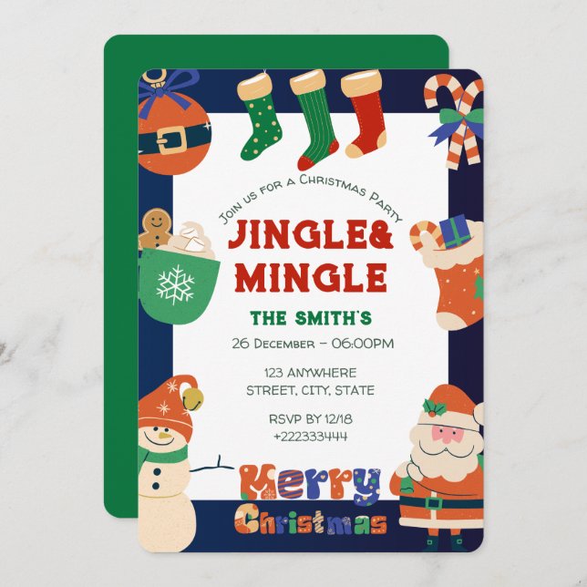 Christmas Party Invitation (Front/Back)