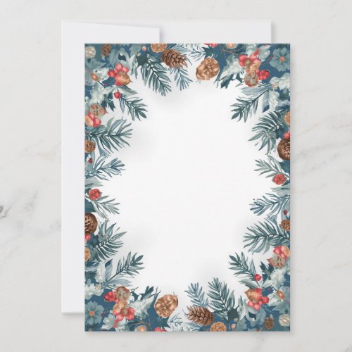 Christmas Party Invitation | Botanical Elegant Wat