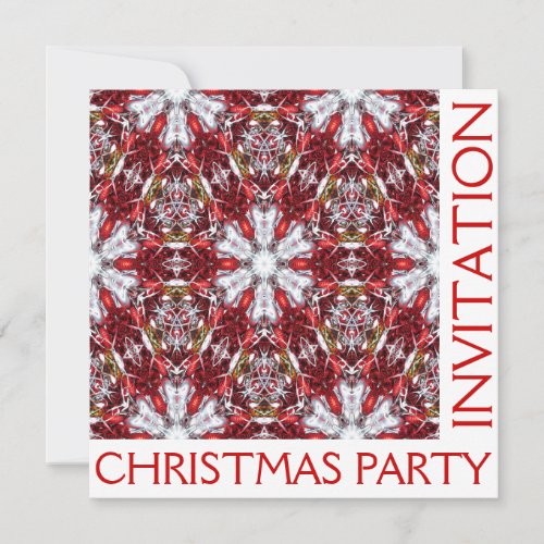 Christmas Party Invitation Card _ Blank Back