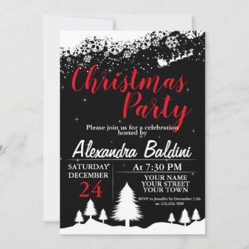 Christmas Party Invitation  Christmas Holiday Invitation by NellysPrint at Zazzle
