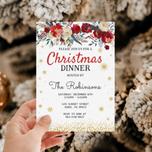 Christmas party invitation, Christmas invitation