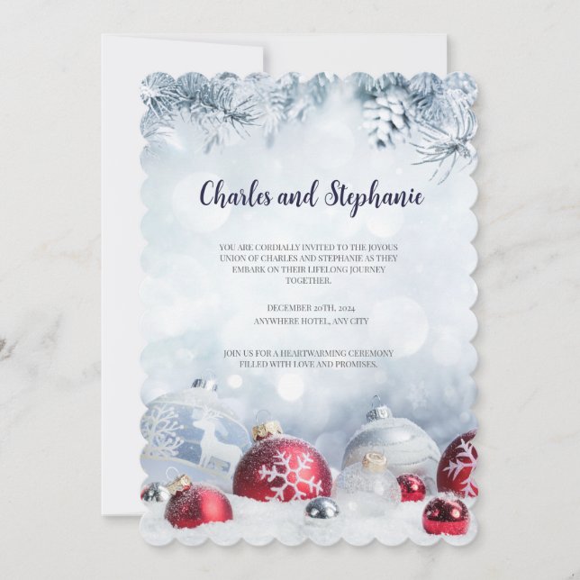Christmas Party Invitation, Christmas Invitations (Front)