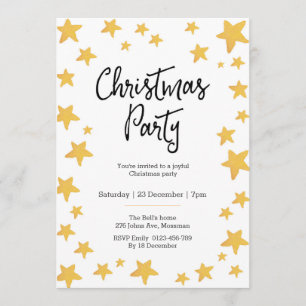 Christmas party Invitation   Cute Penguin