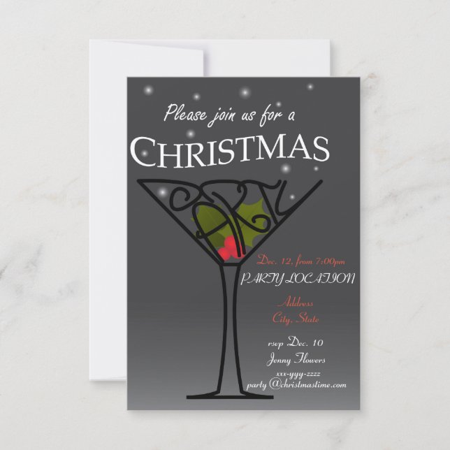 Christmas Party Invitation design (Front)