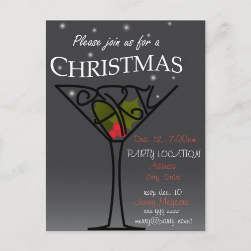 Christmas Party Invitation design