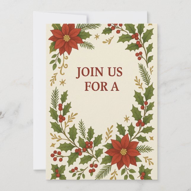 Christmas Party Invitation | Elegant  (Front)