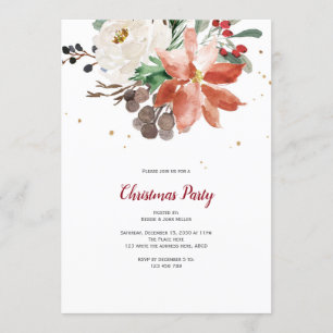 Christmas Party Invitation, Elegant, Holiday Invitation