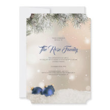 Christmas Party Invitation, Holiday Greetings Card