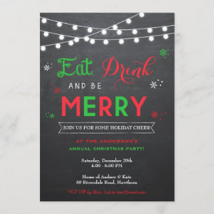 Christmas Party Invitation / Holiday Invitation