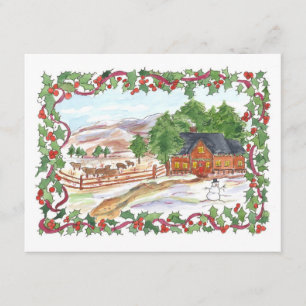 Christmas Party Invitation Victorian Country Home