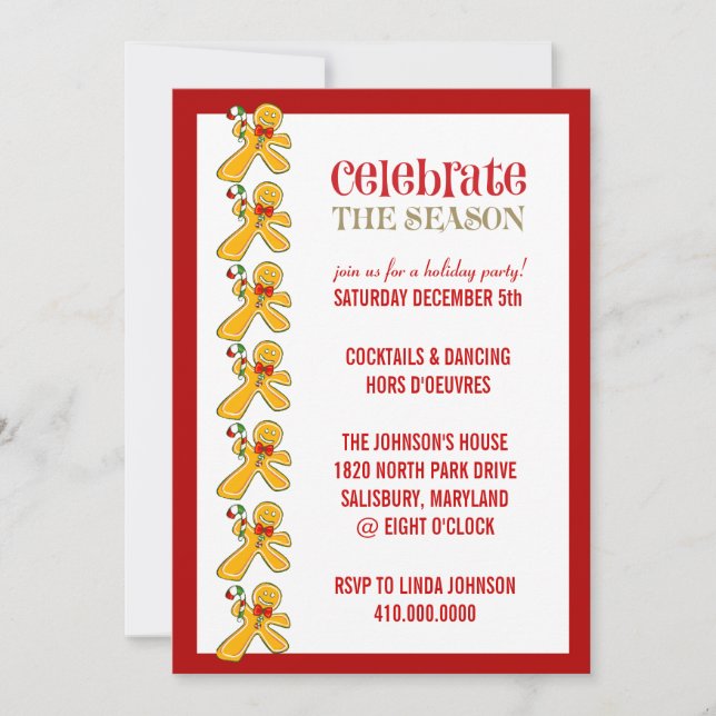 Christmas Party Invitations (Front)