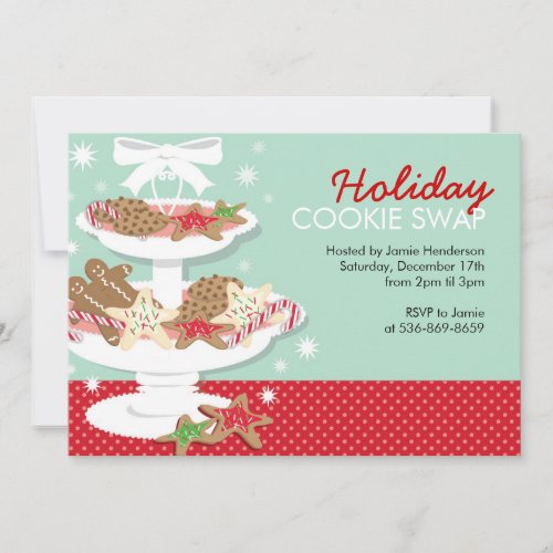 Christmas Party Invitations Cookie Swap