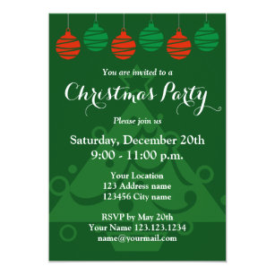 Tree Christmas Invitations | Zazzle