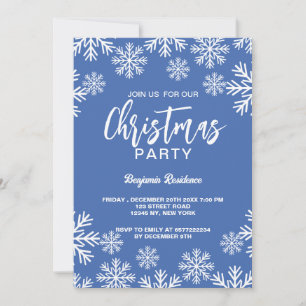 Christmas Party invite 5" x 7" Foil Invitation