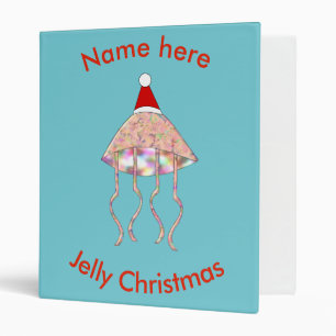 Christmas Party Jellyfish Custom Binder