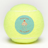 Christmas Party Jellyfish Custom Tennis Balls