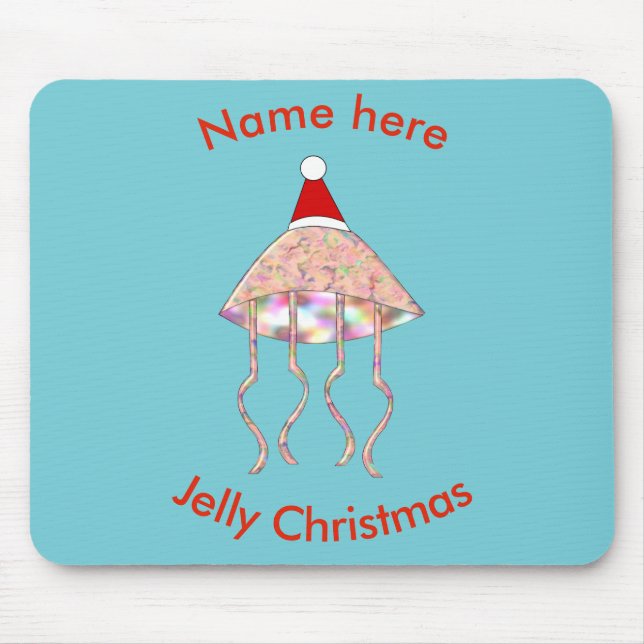 Christmas Party Jellyfish Mousepad (Front)