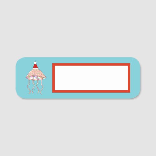 Christmas Party Jellyfish Name Tag
