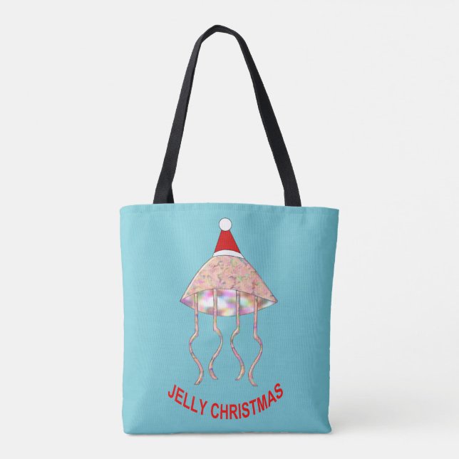 Christmas Party Jellyfish Tote Bag (Back)