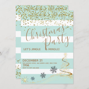 Christmas Party Jingle and Mingle Invitation