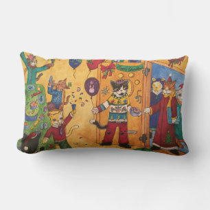 Christmas Party Lumbar Pillow