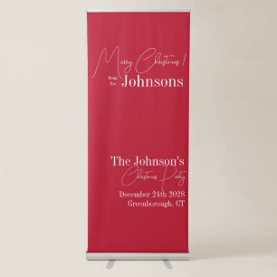 Christmas Party Modern Retractable Banner