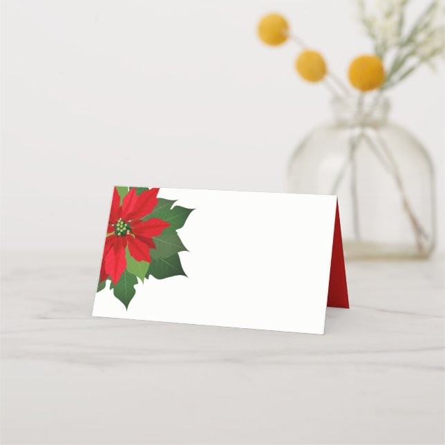 Christmas Party Name Place Card (Front)