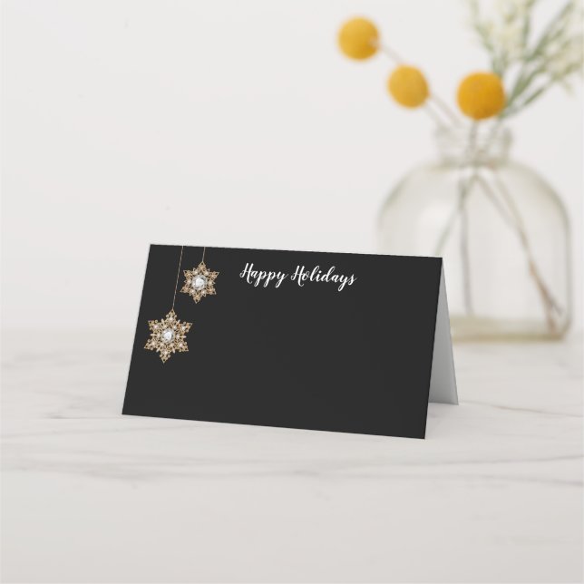 Christmas Party Name Place Card (Front)
