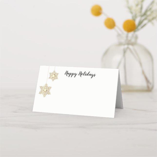 Christmas Party Name Place Card (Front)