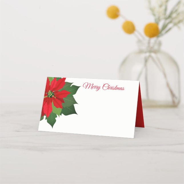 Christmas Party Name Place Card (Front)