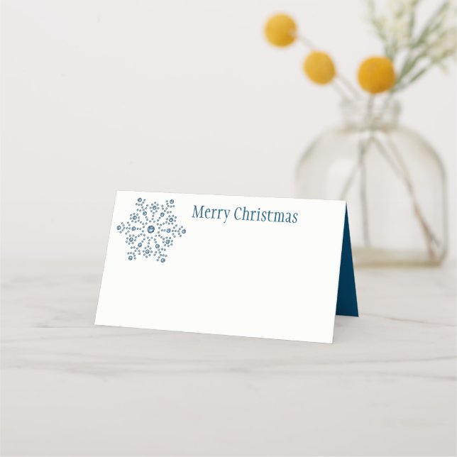 Christmas Party Name Place Card (Front)