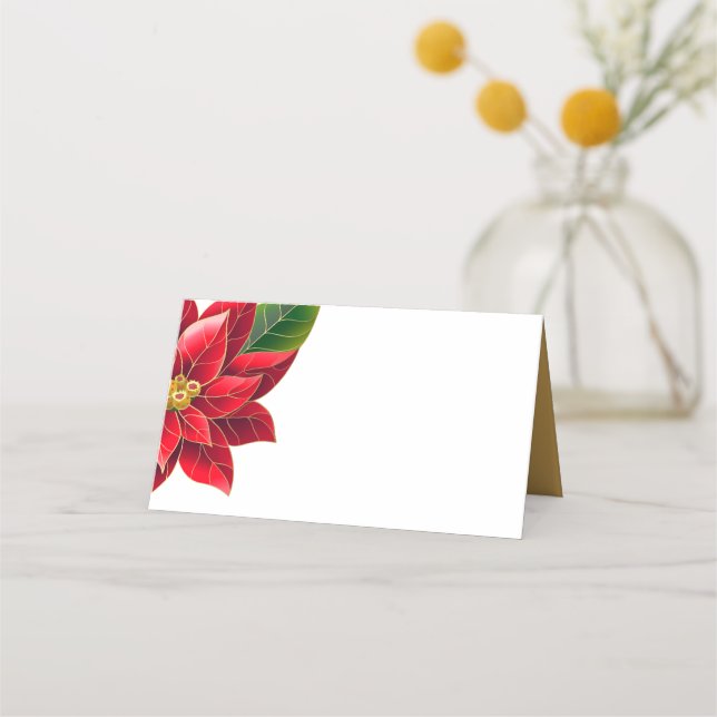 Christmas Party Name Place Card (Front)