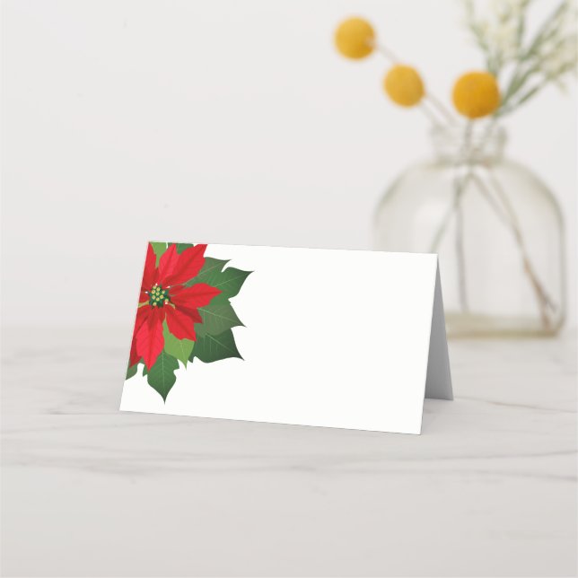 Christmas Party Name Place Card (Front)