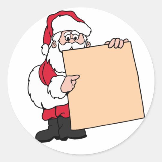 Christmas Party Name Tag Santa Claus Zazzle