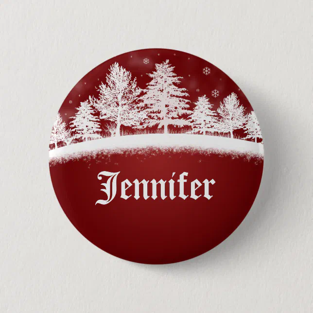 Christmas Party Name Tags Button Zazzle