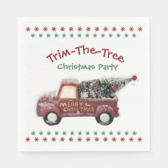 Christmas Party Napkins (Front)