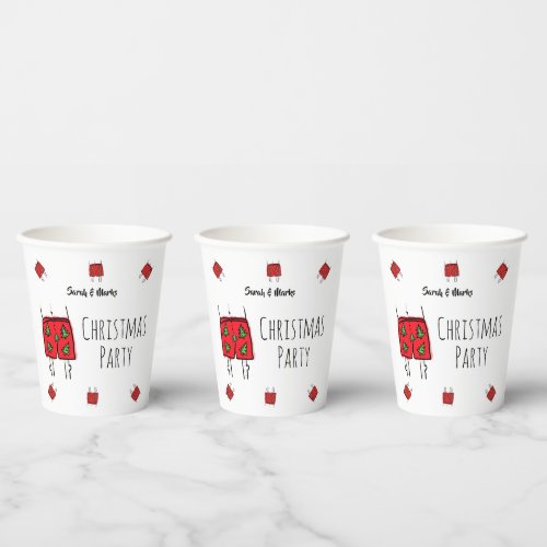 Christmas Party Paper Cups