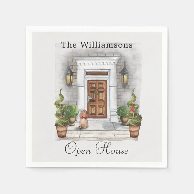 Christmas Party Paper Napkins (Front)