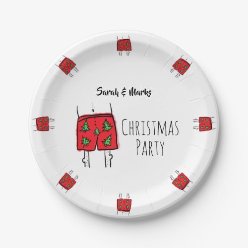 Christmas Party Paper Plates