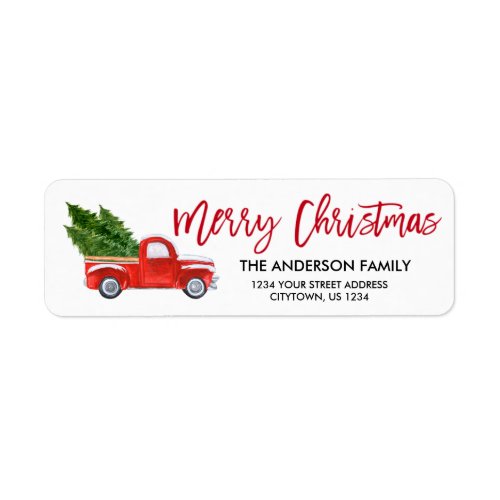 Christmas Party Pine tree Holiday  Label